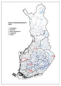 Keräysalueet 2016