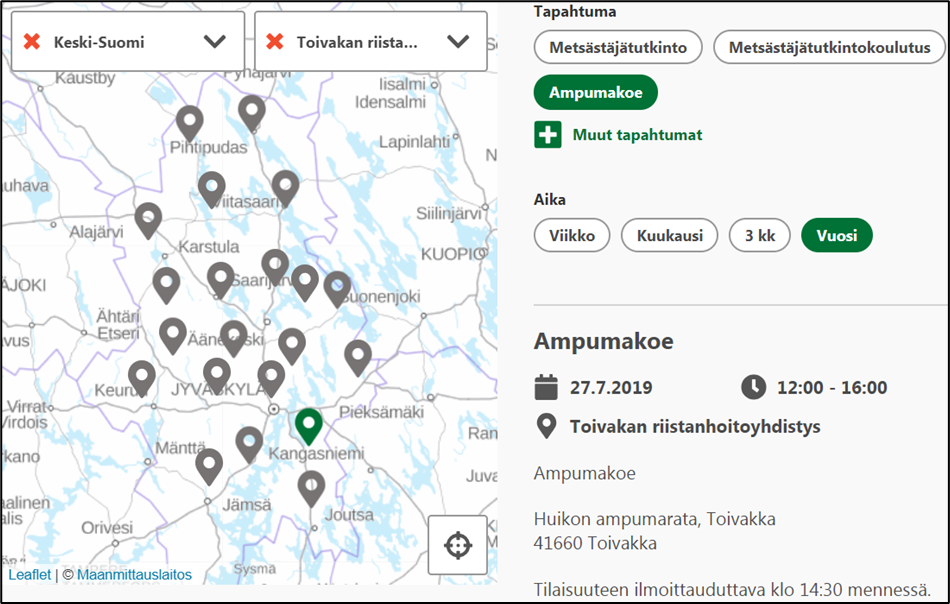 Kuva tapahtumahausta