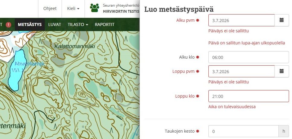 Kuva metsästyspäivä luonnista oma riistassa